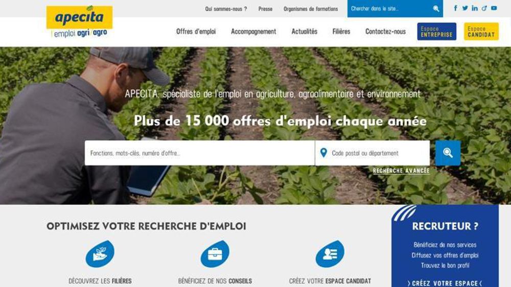 Mise en ligne du nouveau site de l’Apecita réservé à l’emploi cadre et permanent.